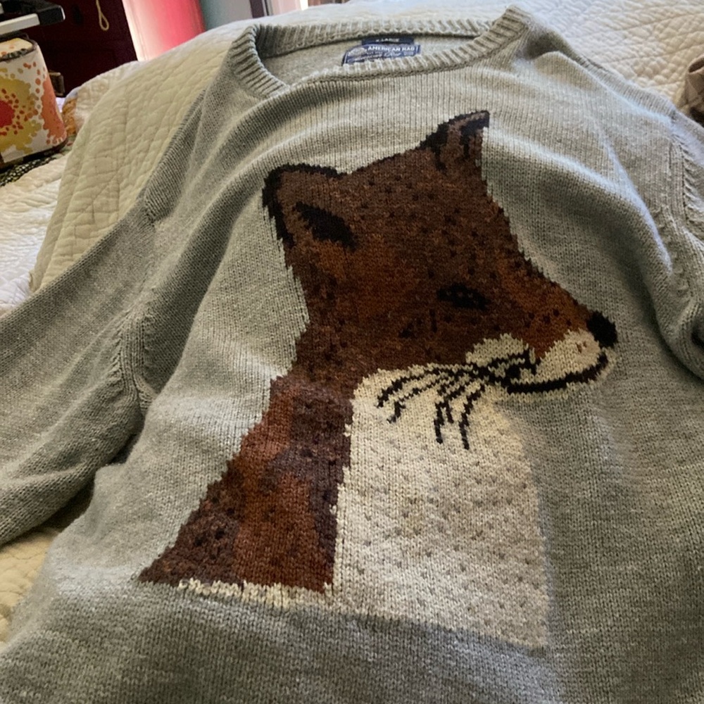 Men’s XL American Rag Fox Sweater